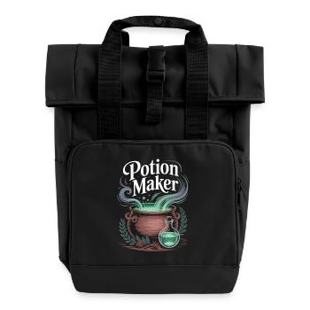 Zaubertrank Brauer T-Shirt - Rolltop Rucksack mit zwei Griffen - Schwarz - Vorne