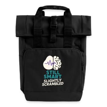 Neuro-resilient brain injury survivor - Roll Top Backpack with Two Handles - black - Front
