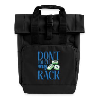 Chinesisches Mahjong Spielsteine Brettspiele - Rolltop Rucksack mit zwei Griffen - Schwarz - Vorne