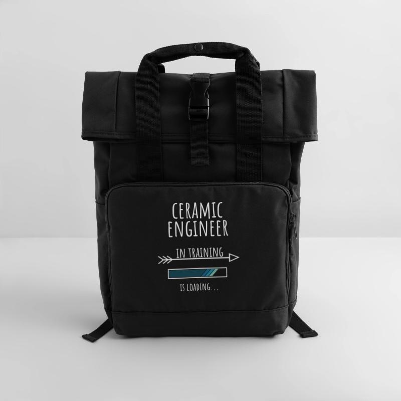 Ceramic Engineer Geschenk Beruf Ausbildung Rolltop Rucksack mit zwei Griffen