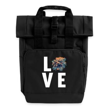 Tarantulas Tarantula - Roll Top Backpack with Two Handles - black - Front