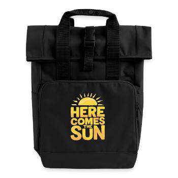 Voici les rayons de soleil - Sac à dos Roll Top à deux anses - noir - Devant