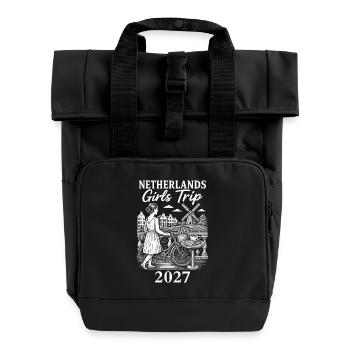 Voyage entre filles aux Pays-Bas 2027 - Sac à dos Roll Top à deux anses - noir - Devant