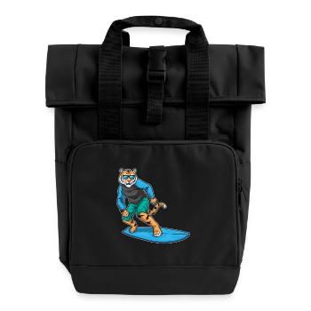 Tiger Surfing Planche de surf Été - Sac à dos Roll Top à deux anses - noir - Devant