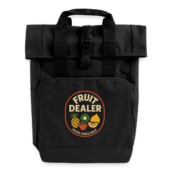 Fruit Dealer - Roll Top Backpack with Two Handles - black - Front