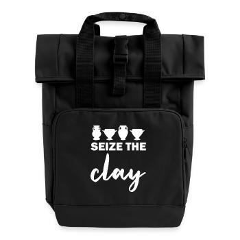 Silhouette du trophée Seize The Day - Sac à dos Roll Top à deux anses - noir - Devant