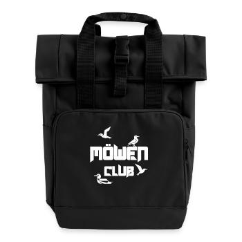 Seagulls Club - Roll Top Backpack with Two Handles - black - Front