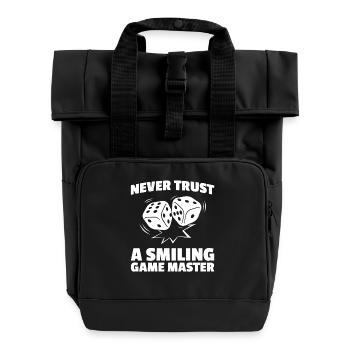 Game Master Board Game Board Game - Roll Top Backpack with Two Handles - black - Front