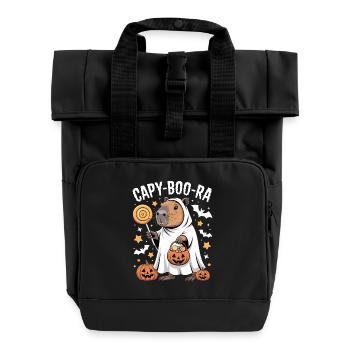 Costume d’Halloween Capybara Capy-Boo-Ra - Sac à dos Roll Top à deux anses - noir - Devant