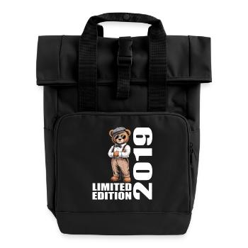 2019 Édition Limitée Ours Anniversaire 2019 - Sac à dos Roll Top à deux anses - noir - Devant