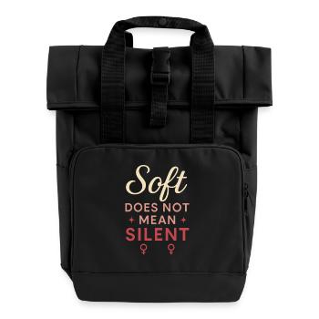 Groovy Pride Retro Gleichheit Queer Geschichte - Rolltop Rucksack mit zwei Griffen - Schwarz - Vorne