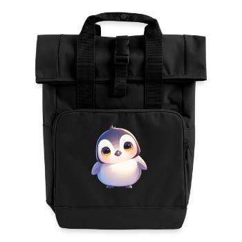 Pinguine Pinguin - Rolltop Rucksack mit zwei Griffen - Schwarz - Vorne