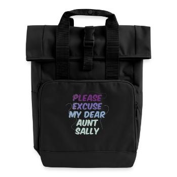 Math Nerd Students University Professor Mathematics - Roll Top Backpack with Two Handles - black - Front