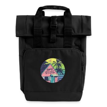 Humanité Égalité - Sac à dos Roll Top à deux anses - noir - Devant