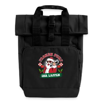 Noël JOYEUX POMPEZ VOTRE CHIFFON Drôle - Sac à dos Roll Top à deux anses - noir - Devant