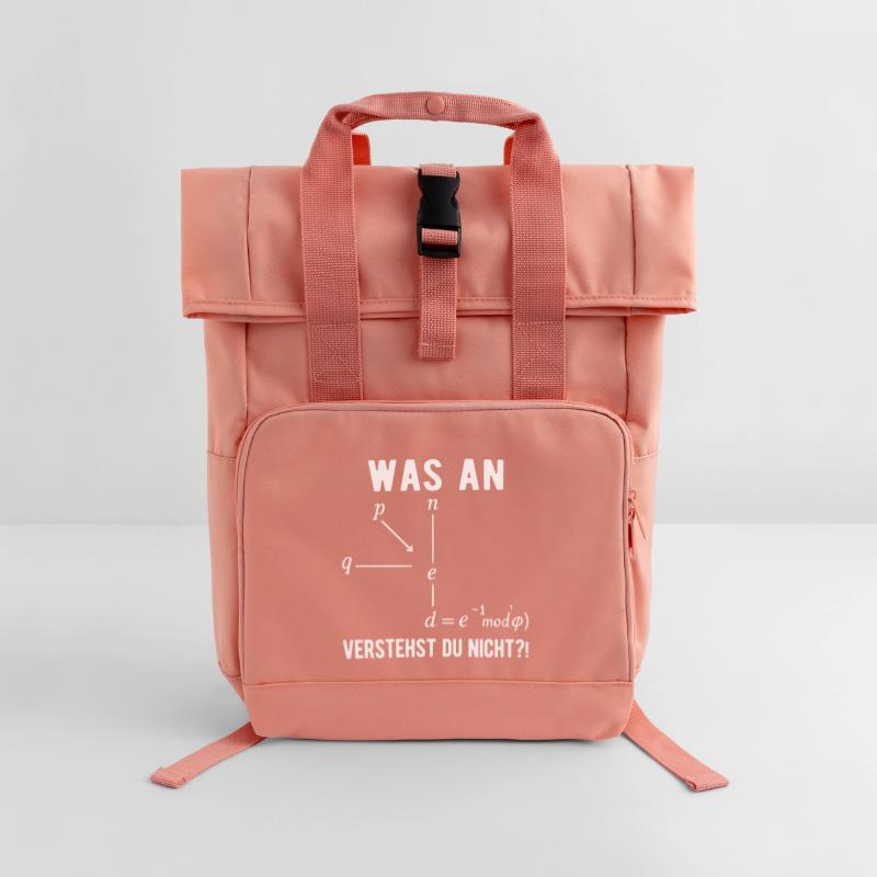 Informatiker Programmierer Computer Nerd Spruch  Rolltop Rucksack mit zwei Griffen