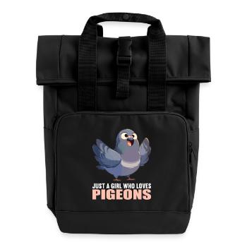 Pigeons Pigeon - Sac à dos Roll Top à deux anses - noir - Devant
