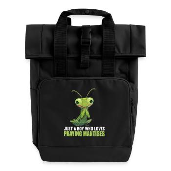 Gottesanbeterinnen Gottesanbeterin - Rolltop Rucksack mit zwei Griffen - Schwarz - Vorne