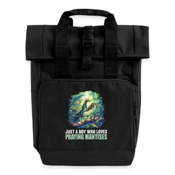 Gottesanbeterinnen Gottesanbeterin - Rolltop Rucksack mit zwei Griffen - Schwarz - Vorne