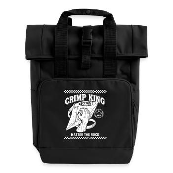 Crimp King Ascend Master The Rock Climb - Roll Top Backpack with Two Handles - black - Front