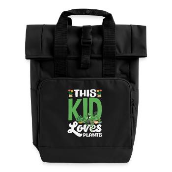 Garten- Und Pflanzenliebhaber Geschenke - Rolltop Rucksack mit zwei Griffen - Schwarz - Vorne