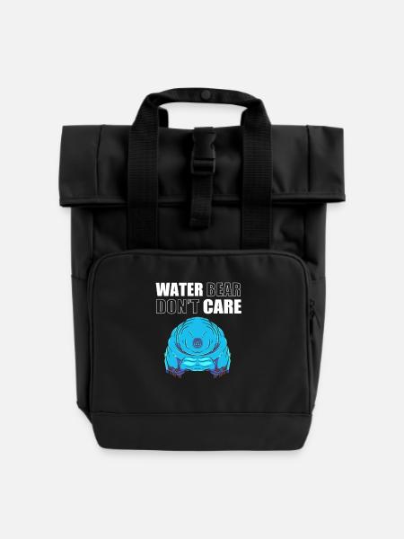 Tardigrade Tardigrades Bärtierchen Wasserbär - Rolltop Rucksack mit zwei Griffen - Schwarz