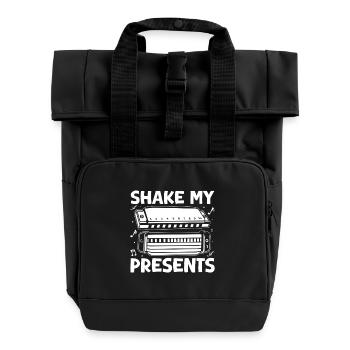 Harmonica Musican Shake My Presents Harmonica - Rolltop Rucksack mit zwei Griffen - Schwarz - Vorne