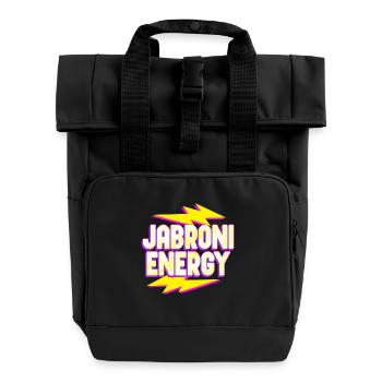 Jabroni Energy - Rolltop Rucksack mit zwei Griffen - Schwarz - Vorne