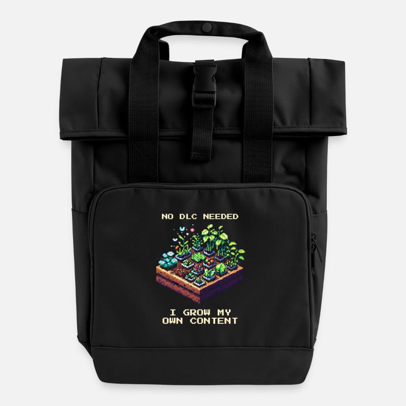 Aucun DLC nécessaire | Jardin en autonomie - Sac à dos Roll Top à deux anses - noir