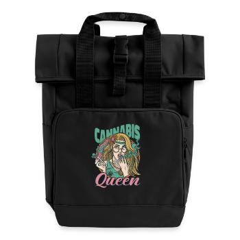Tenue de Reine du Cannabis - Sac à dos Roll Top à deux anses - noir - Devant