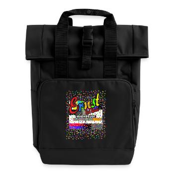 Ernst fait une pause dans la radiodiffusion aujourd’hui | Costume de film test - Sac à dos Roll Top à deux anses - noir - Devant