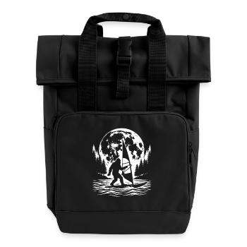 Bigfoot Windsurfing Moon - Roll Top Backpack with Two Handles - black - Front