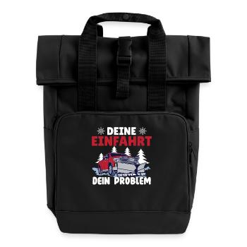 Conducteur de chasse-neige VOTRE ALLÉE EST VOTRE PROBLÈME - Sac à dos Roll Top à deux anses - noir - Devant