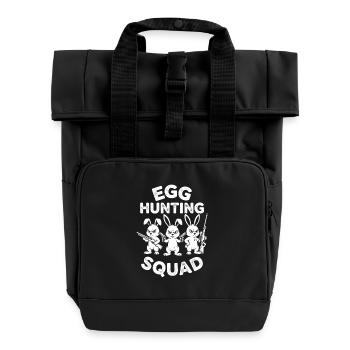 Easter Squad Shirt for Humor Fans - Roll Top Backpack with Two Handles - black - Front