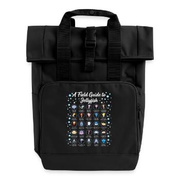 Guide To Jellyfish Scientific Biology - Roll Top Backpack with Two Handles - black - Front