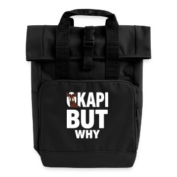 Okapi Lovers Okapi Animal Rare Wildlife Love - Roll Top Backpack with Two Handles - black - Front