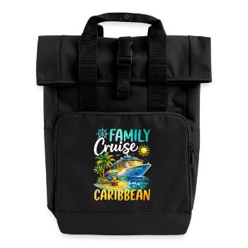 Family Cruise Caribbean - Rolltop Rucksack mit zwei Griffen - Schwarz - Vorne