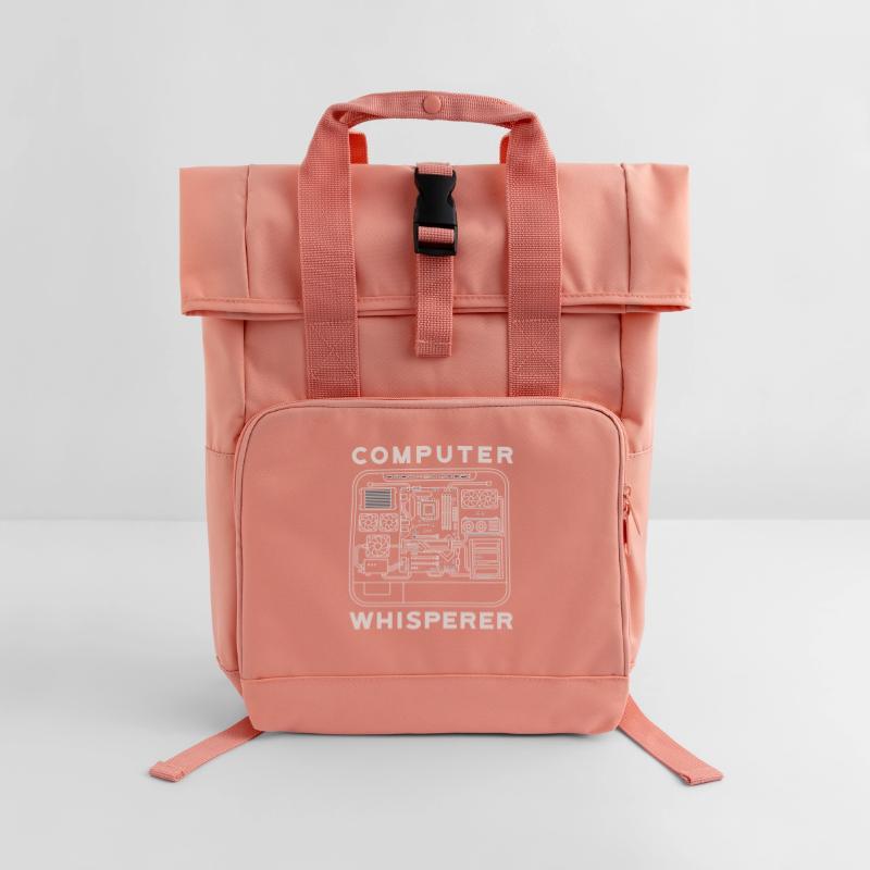 Computer Flüsterer Motherboard Hardware PC Rolltop Rucksack mit zwei Griffen