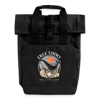 Déclaration de baleines à bosse Timmy Hope Produits dérivés - Sac à dos Roll Top à deux anses - noir - Devant