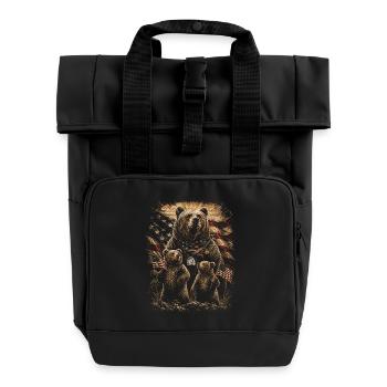 Veterans Day Für Demokraten - Rolltop Rucksack mit zwei Griffen - Schwarz - Vorne