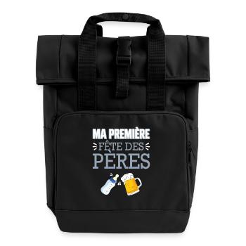 Ma Première Fête des Pères - Sac à dos Roll Top à deux anses - noir - Devant
