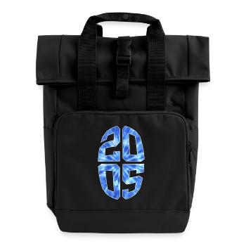 21 YEARS OLD 2005 21ST BIRTHDAY - Roll Top Backpack with Two Handles - black - Front