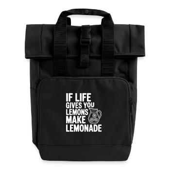 Si la vie te donne des citrons, fais de la limonade - Sac à dos Roll Top à deux anses - noir - Devant