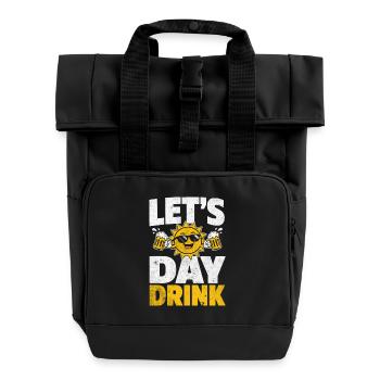 Conception de la chemise de la fête Sun Beer - Sac à dos Roll Top à deux anses - noir - Devant