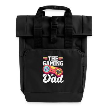 Le Papa Gamer Dad Drôle Papa Gamer - Sac à dos Roll Top à deux anses - noir - Devant