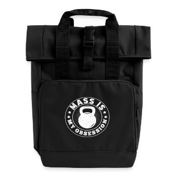 La masse est mon obsession - Sac à dos Roll Top à deux anses - noir - Devant