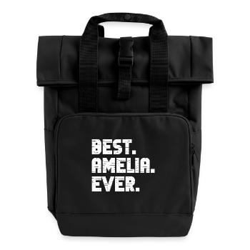 Meilleur cadeau rétro Amelia jamais dit anniversaire - Sac à dos Roll Top à deux anses - noir - Devant