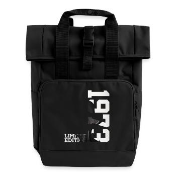 LIMITED EDITION 1973 53RD BIRTHDAY - Roll Top Backpack with Two Handles - black - Front