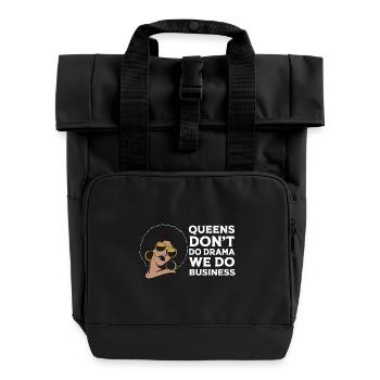 Unternehmer Workaholic - Rolltop Rucksack mit zwei Griffen - Schwarz - Vorne