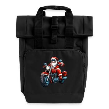 Motards Noël - Sac à dos Roll Top à deux anses - noir - Devant